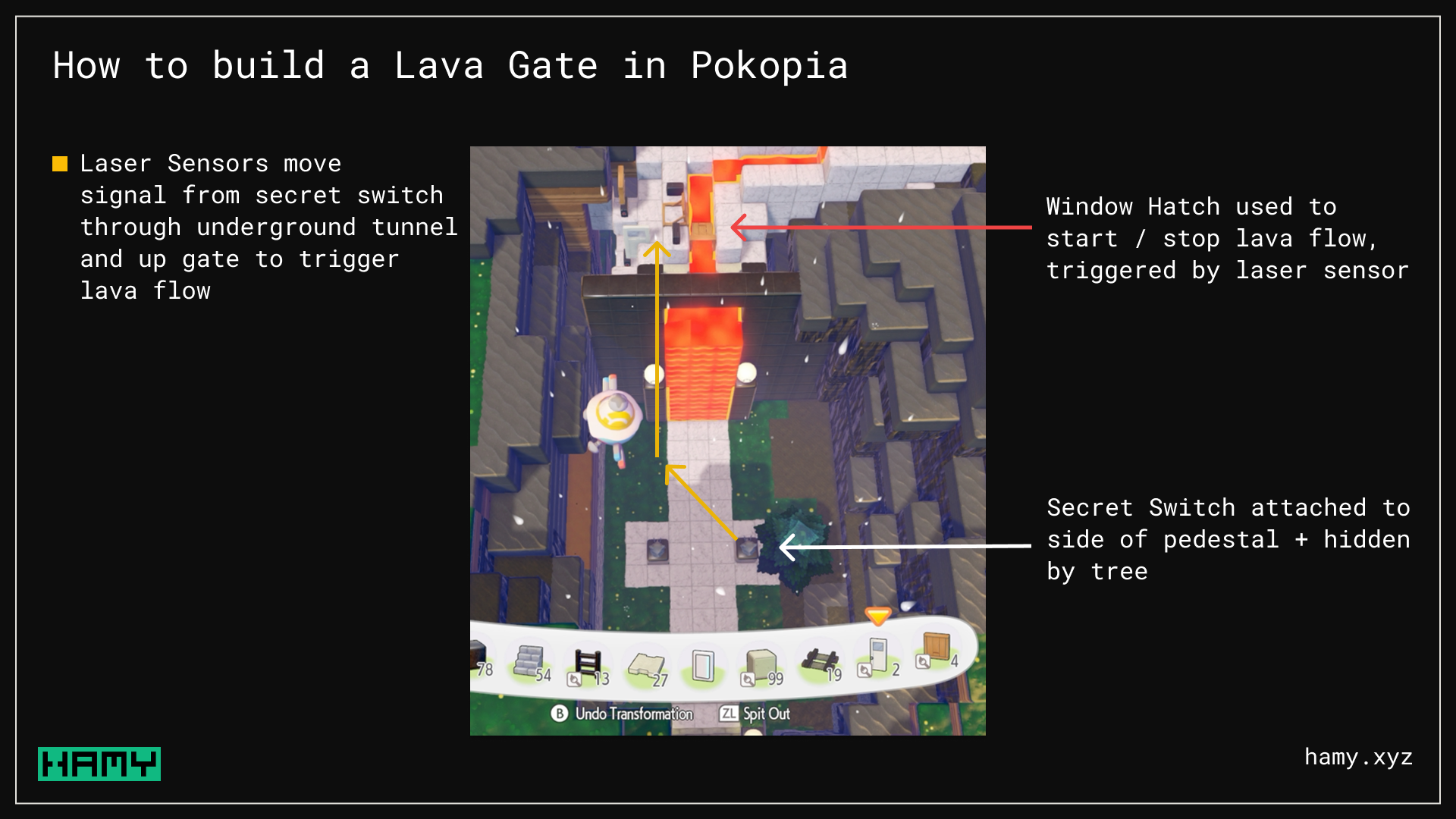 How to build a Lava Gate in Pokopia