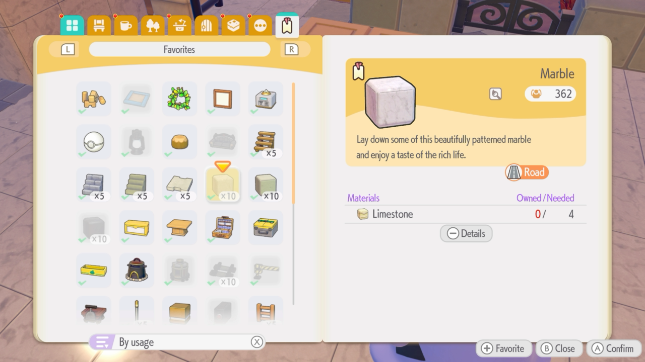 Marble recipe - 4x Limestone