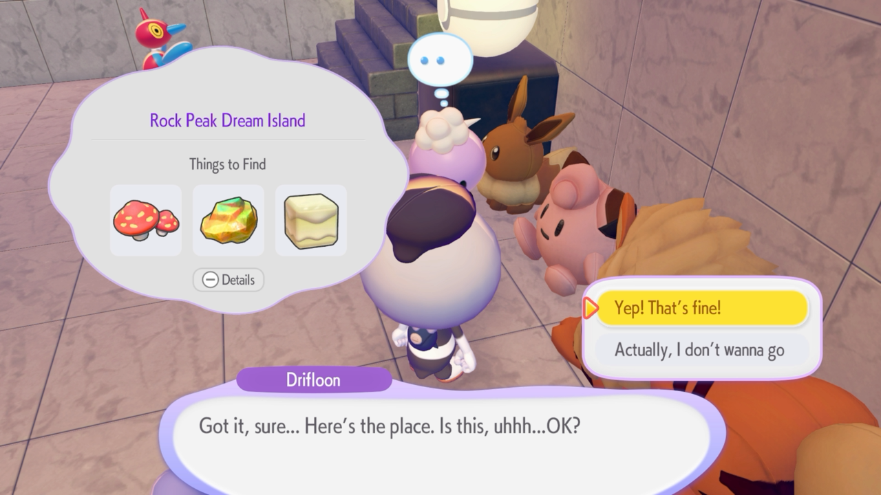 Rock Peak Dream Island via Clefairy doll