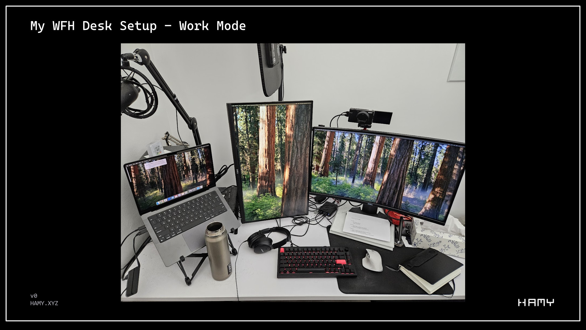 WFH Desk Setup - Work Mode