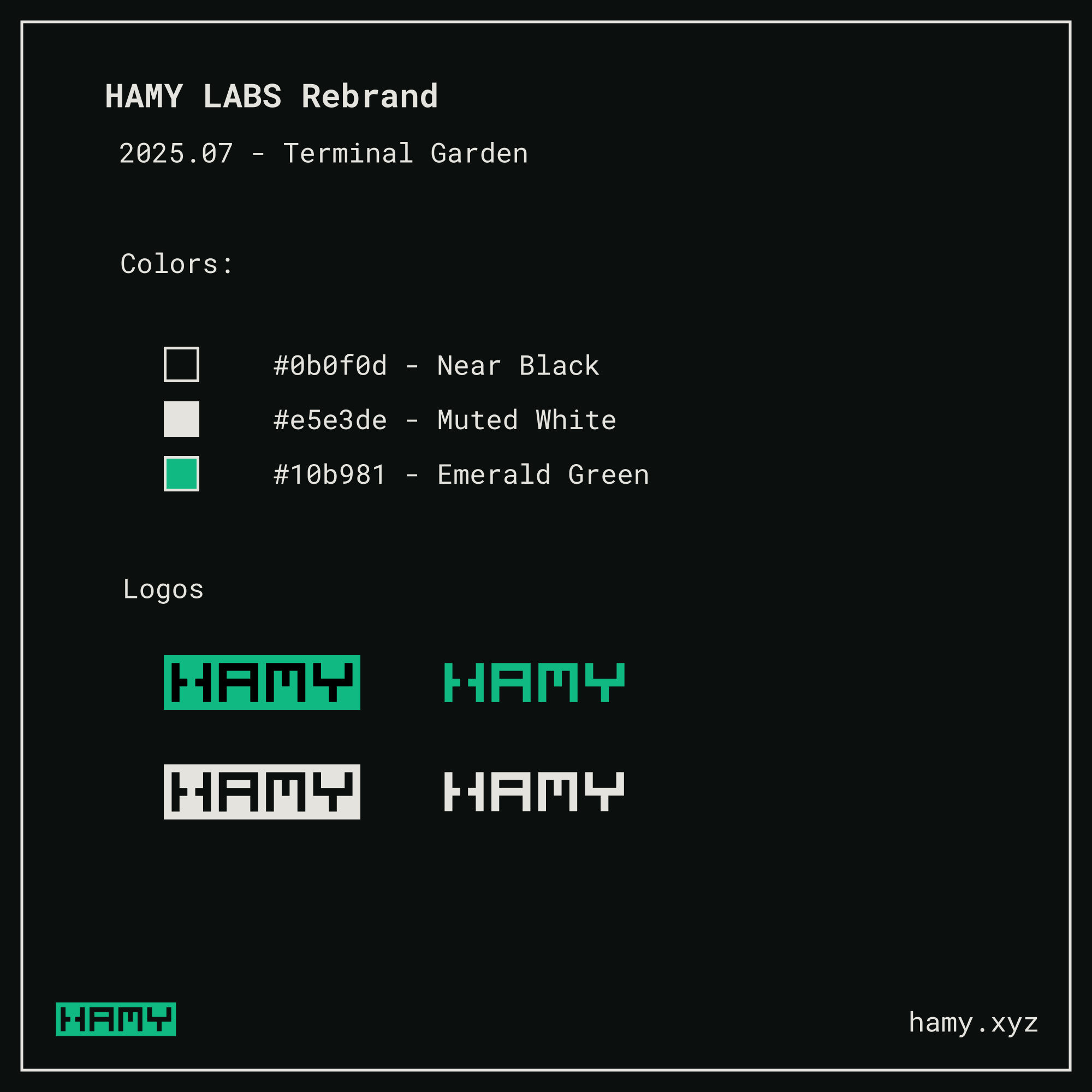 HAMY LABS - Terminal Garden