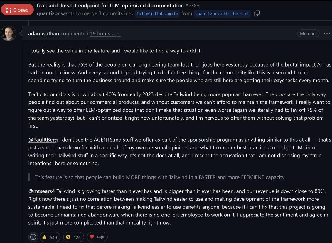 Tailwind Creator's Message